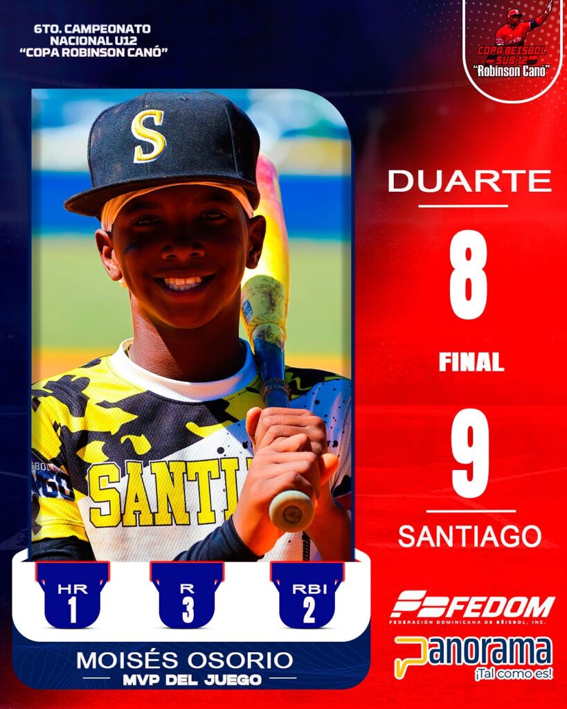 Santiago derrota 9-8 a Provincia Duarte