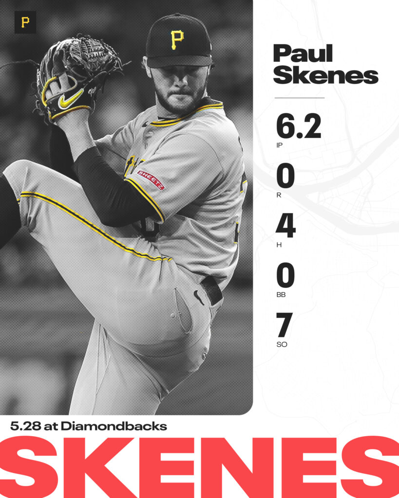 Paul Skenes lanzador abridor de los Piratas.