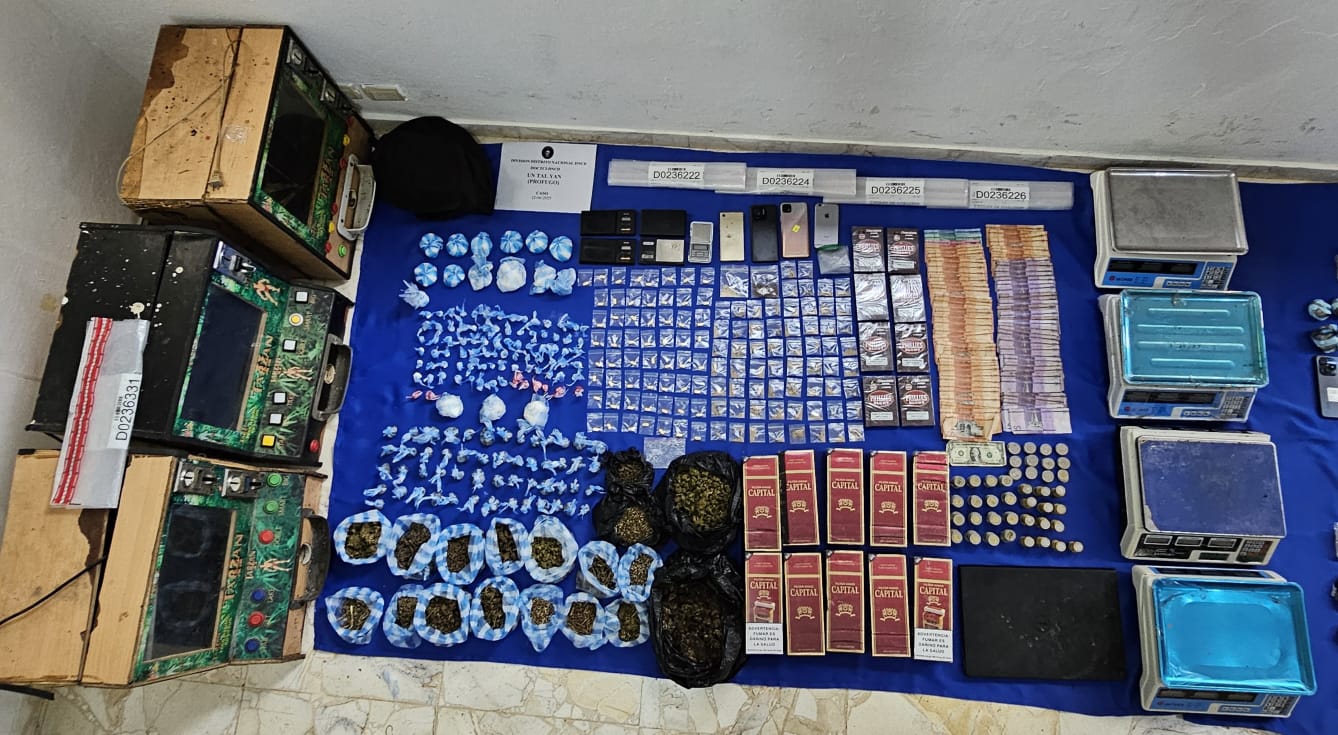 Objetos ocupados en Capotillo durante operativos / Fuente externa