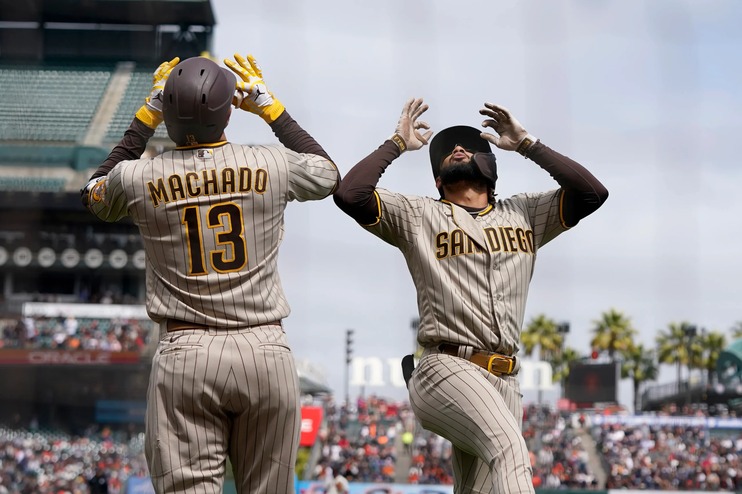 Fernando Tatis Jr y Manny Machado de los Padres de San Diego.