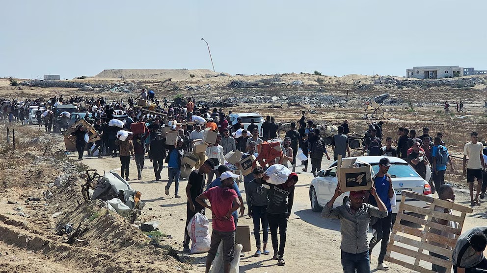 Distribución de alimentos Gaza