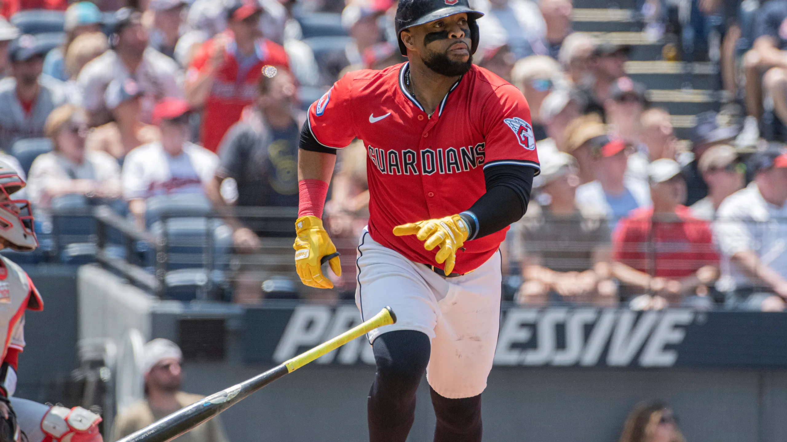 Carlos Santana con su jonrón 8, fue grand slam.