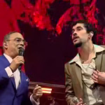 El salsero puertorriqueño Gilbertito Santa Rosa se presentó este viernes en la séptima función de la residencia ‘Yo no me quiero ir de aquí’ de Bad Bunny celebrada en el Coliseo de Puerto Rico, José Miguel Agrelot. 