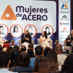 Marcelle Martínez Bonetti, CEO de Grupo Milomar; Pamela García, directora ejecutiva de STRUKTURELAB; e Ileana Rojas González, de Metaldom / Fuente externa