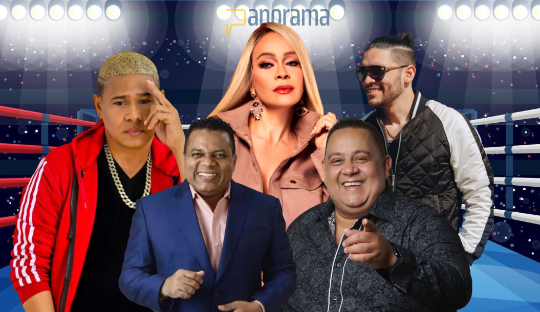 Se advierte gran rivalidad entre los artistas que participaran en “La Noche del Merengue”