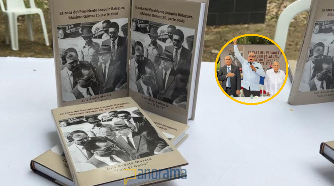 El dirigente político y social Luis Acosta Moreta, Luis “El Gallo”, puso una circular su libro “La Casa del Presidente Joaquín Balaguer, Máximo Gómez 25, Parte Atrás”