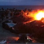 Fuego en villas de Caletón en Cap Cana / Fuente externa