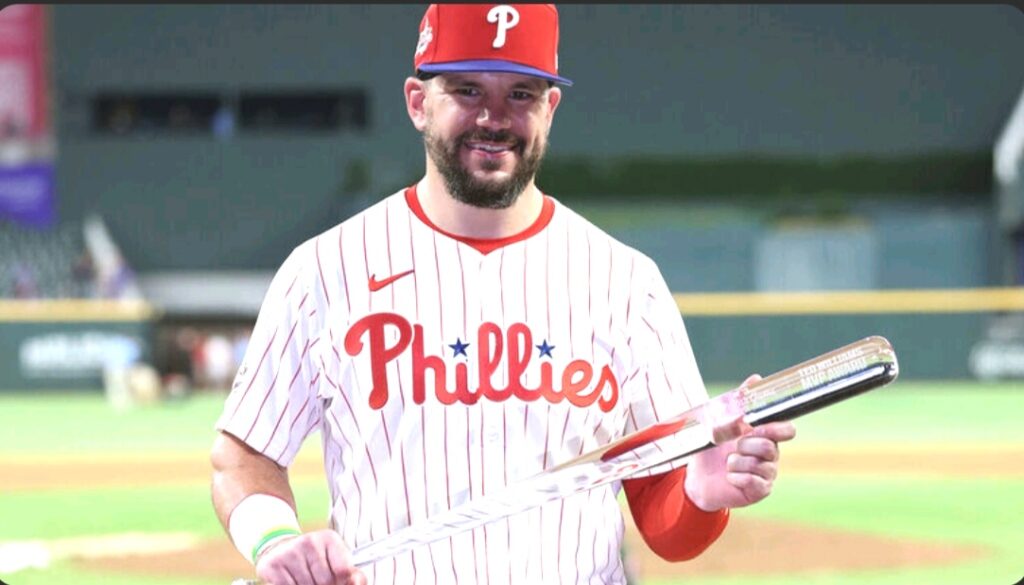 Kyle Schwarber de los Filis de Filadelfia. Seleccionado comp MVP.