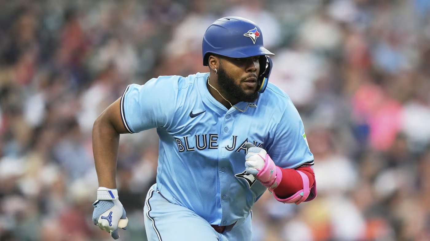 Vladimir Guerrero Jr de los Azulejos de Toronto.