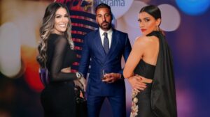 Caroline Aquino, Jhoel López y Nashla Bogaert