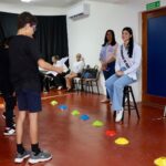 Ana Marina Maspons compartió escenario con los jóvenes artistas en dinámicas teatrales / Fuente externa