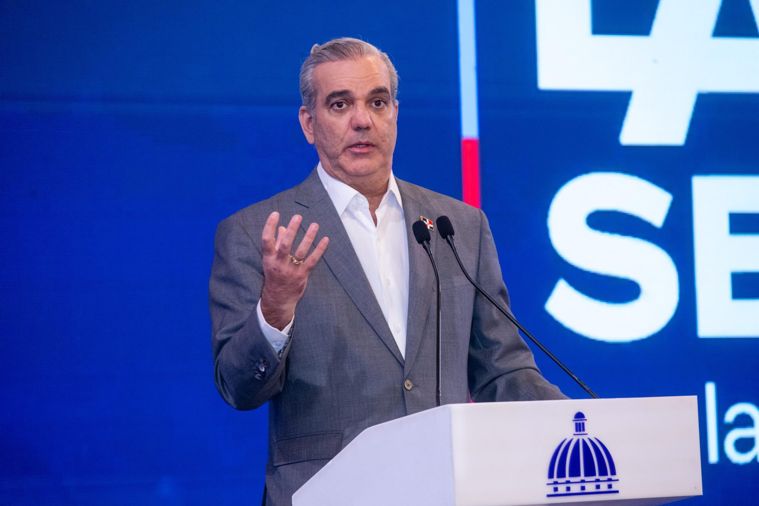 El presidente Luis Abinader