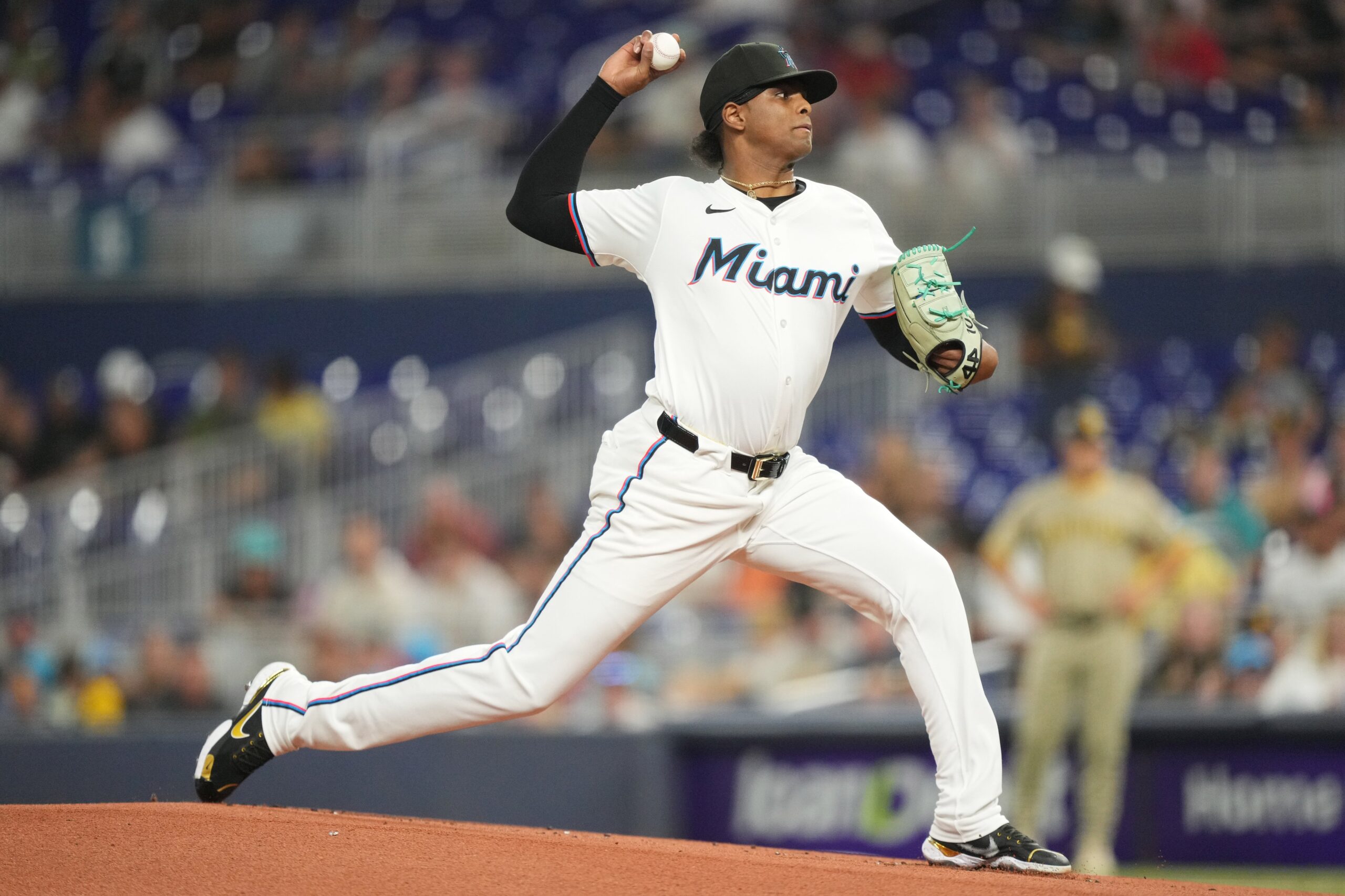 Edward Cabrera, lanzador abridor de los Maimi Marlins.