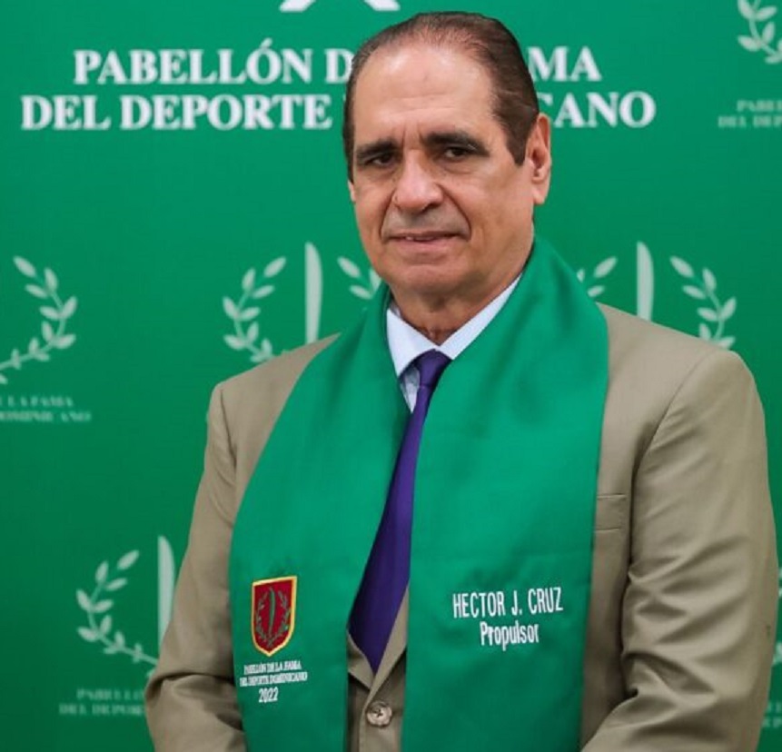 Héctor J. Cruz es inmortal del deporte dominicano desde el 2022 como propulsor.