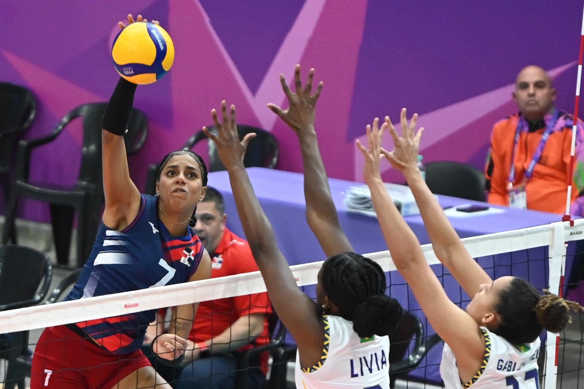 Voleibol femenino de RD en Panam Jr en Asunción, Paraguay