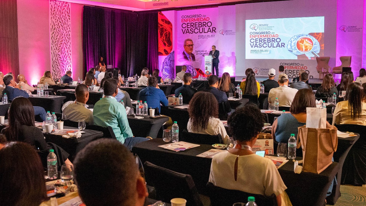 Un aspecto de este sábado del primer Congreso de Enfermedad Cerebro Vascular, en el Centro de Convenciones Dreams Macao, en Punta Cana.