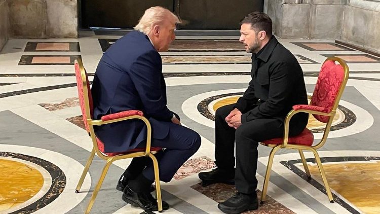 Donald Trump y Volodimir Zelenski