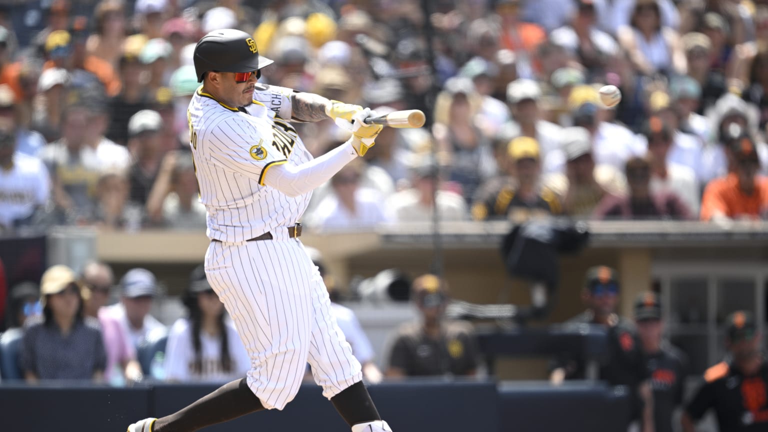 Dominicano Manny Machado tercera base de los Padres de San Diego.