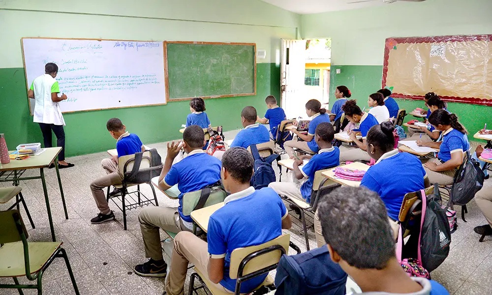 Estudiantes en el aula.