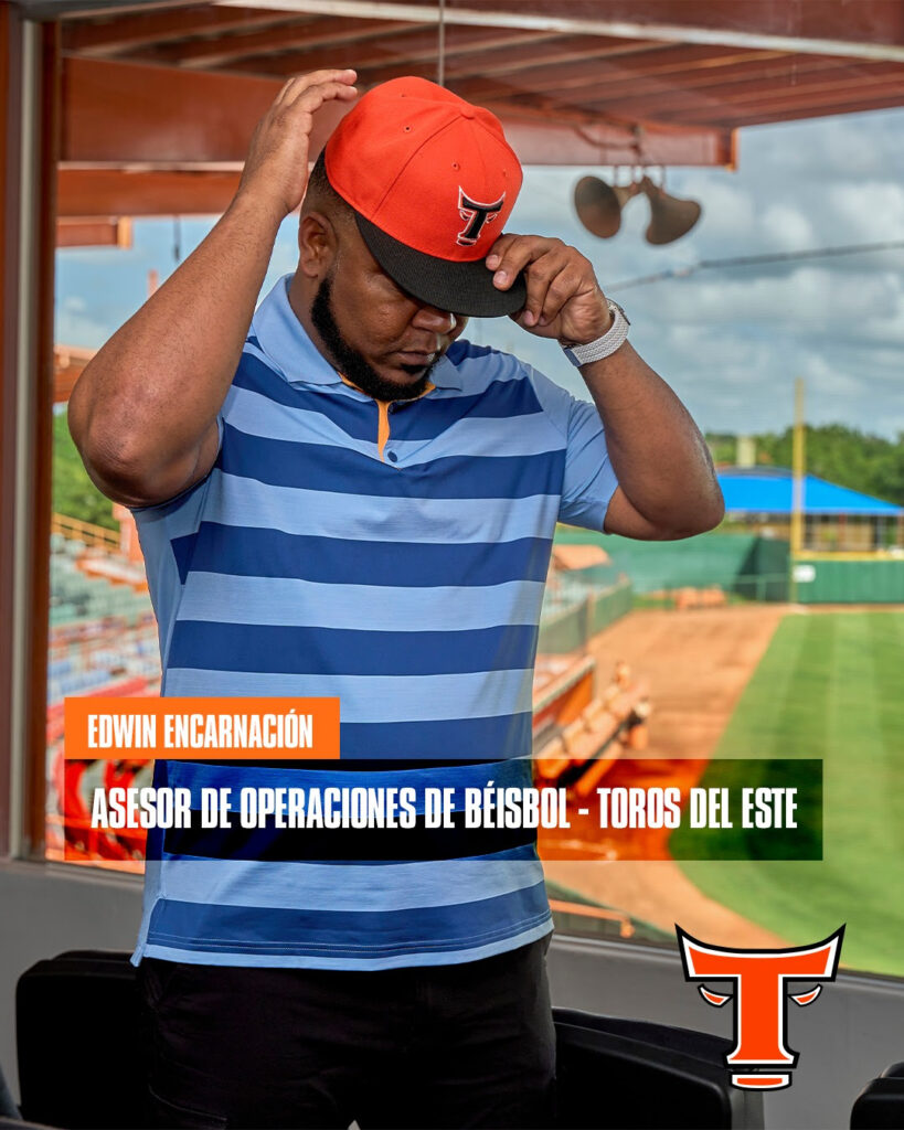 Llega a los Toros el exjugador Edwin Encarnación, como asesor del Departamento de Operaciones de Beisbol. 