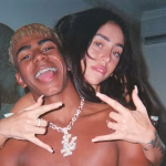 El futbolista español Lamine Yamal y la cantante Nicki Nicole