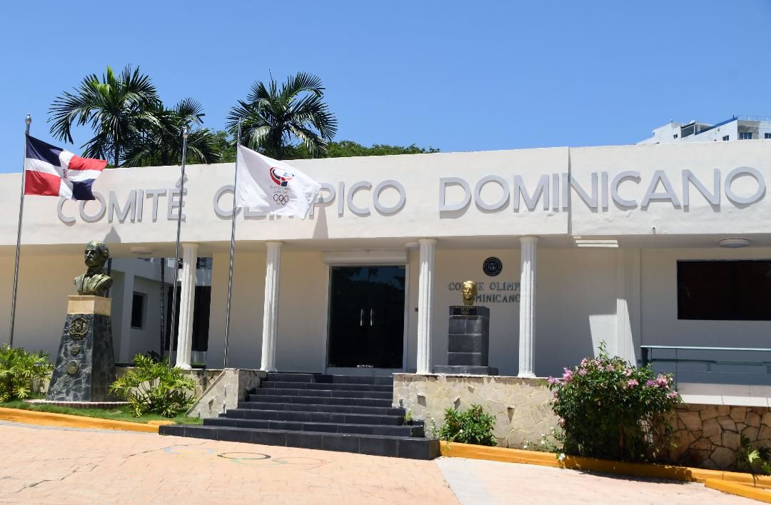 La fachada del Comité Olímpico Dominicano.
