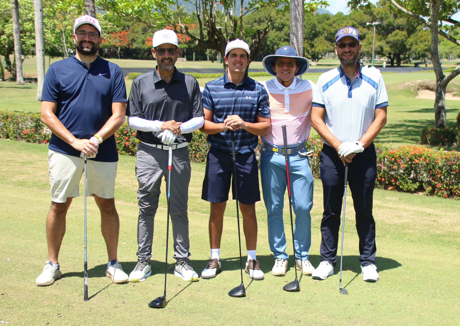 Luis Redondo, Guillermo Abbott (Ex Presidente del PPGC), Georgie Morales, Américo Núñez, y el actual presidente del PPGC, Juan Antonio Morales.