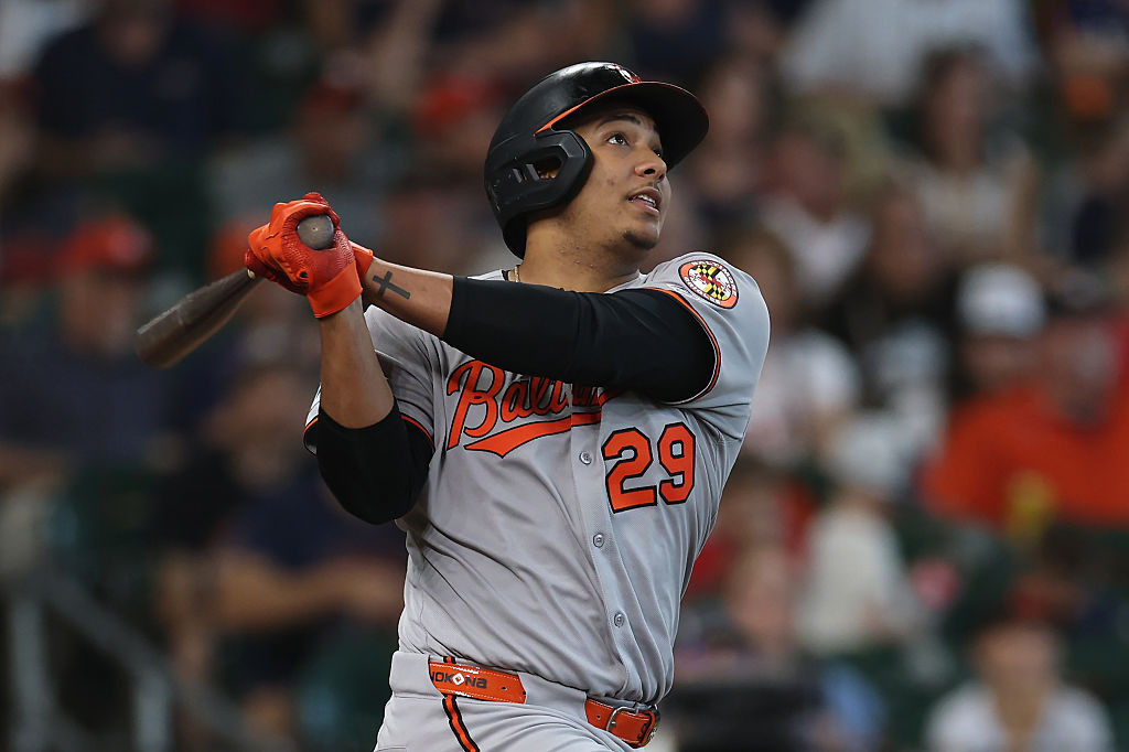 Samuel Basallo de los Orioles de Baltimore.