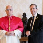 León XIV y el presidente Israelí