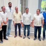 Karl Anthony Towns Cruz junto al presidente Luis Abinader encabezan el anuncio de la nueva Arena en Tamboril.