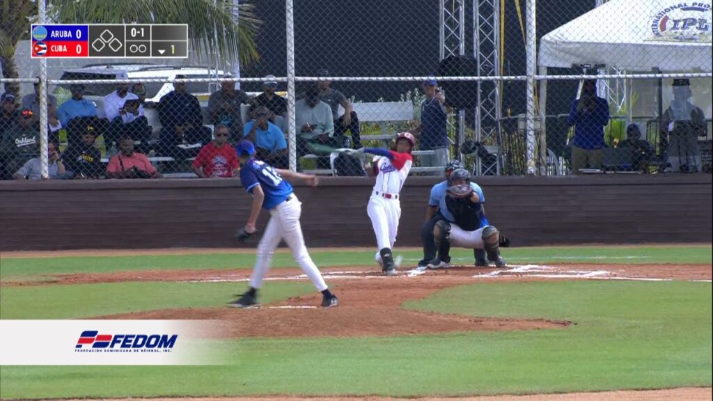 Cuba derrota a Aruba 8 por 5 en el primer juego del día 3 del Premundial U15 2025