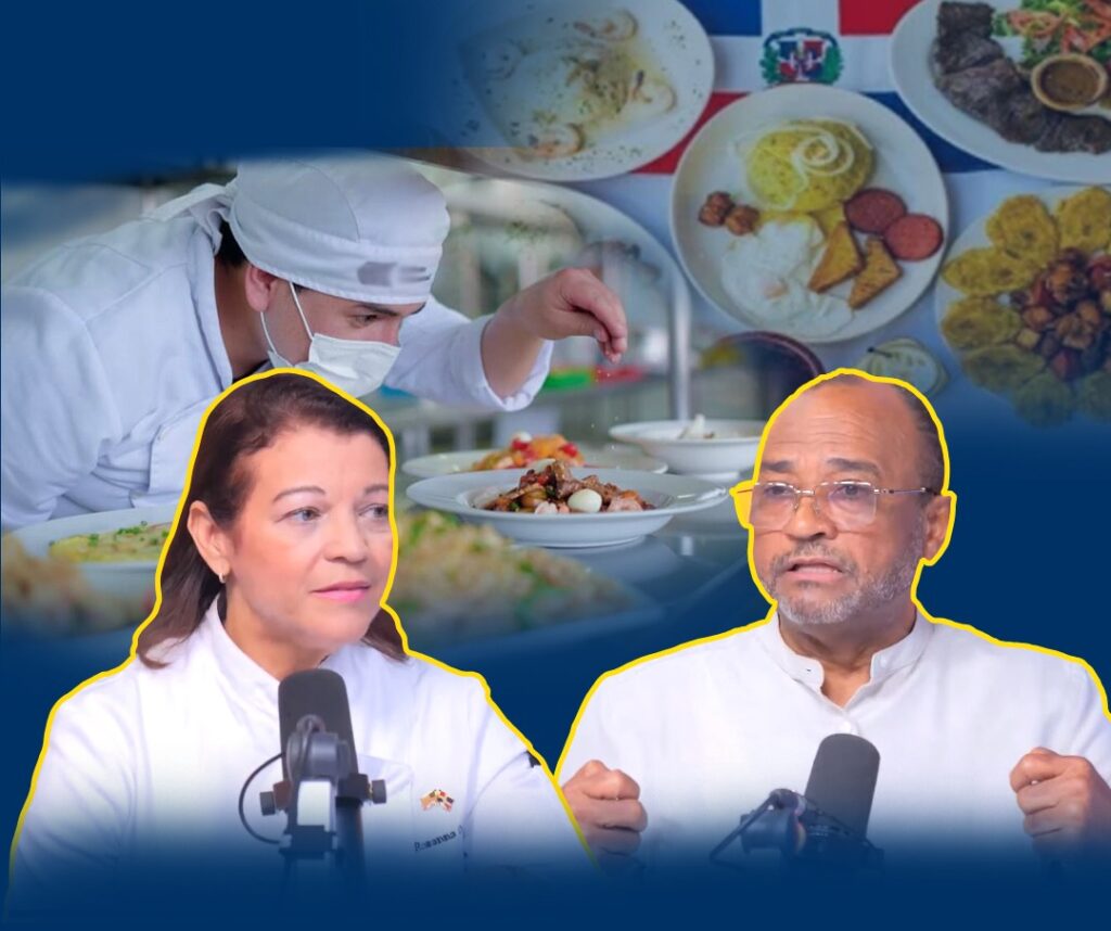 Rosanna Ovalles y Luis Marino por la Fundación Sabores Dominicanos. (Panorama).
