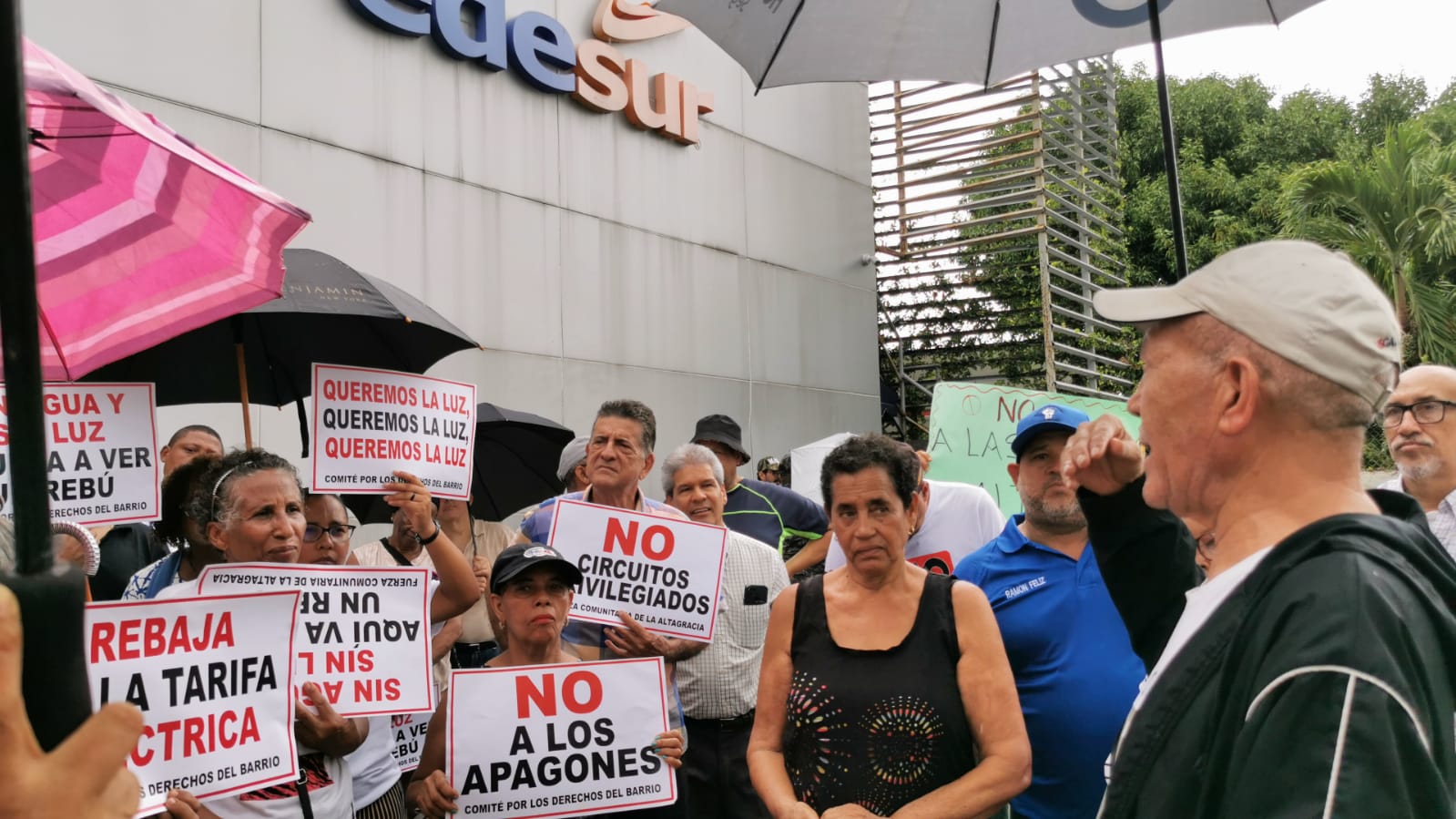 protestan en Edesur