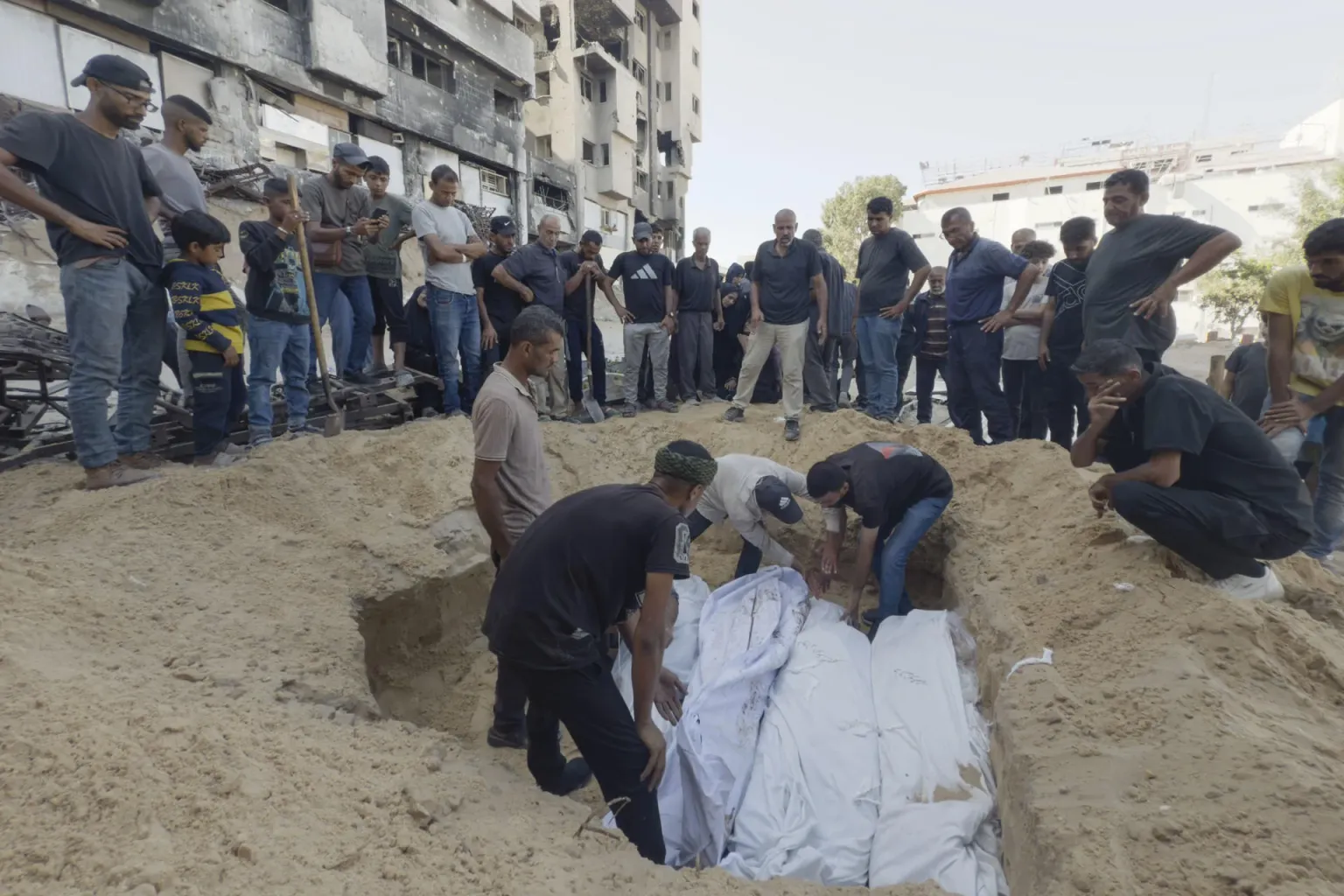 Fosa común Gaza
