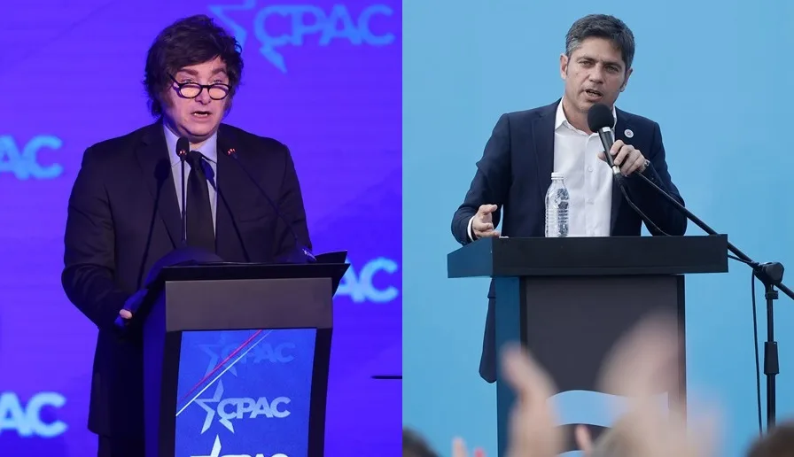 Javier Milei y Kicillof. Elecciones legislativas.