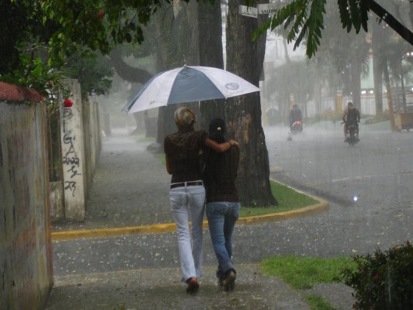 Lluvias en Santo Domingo.