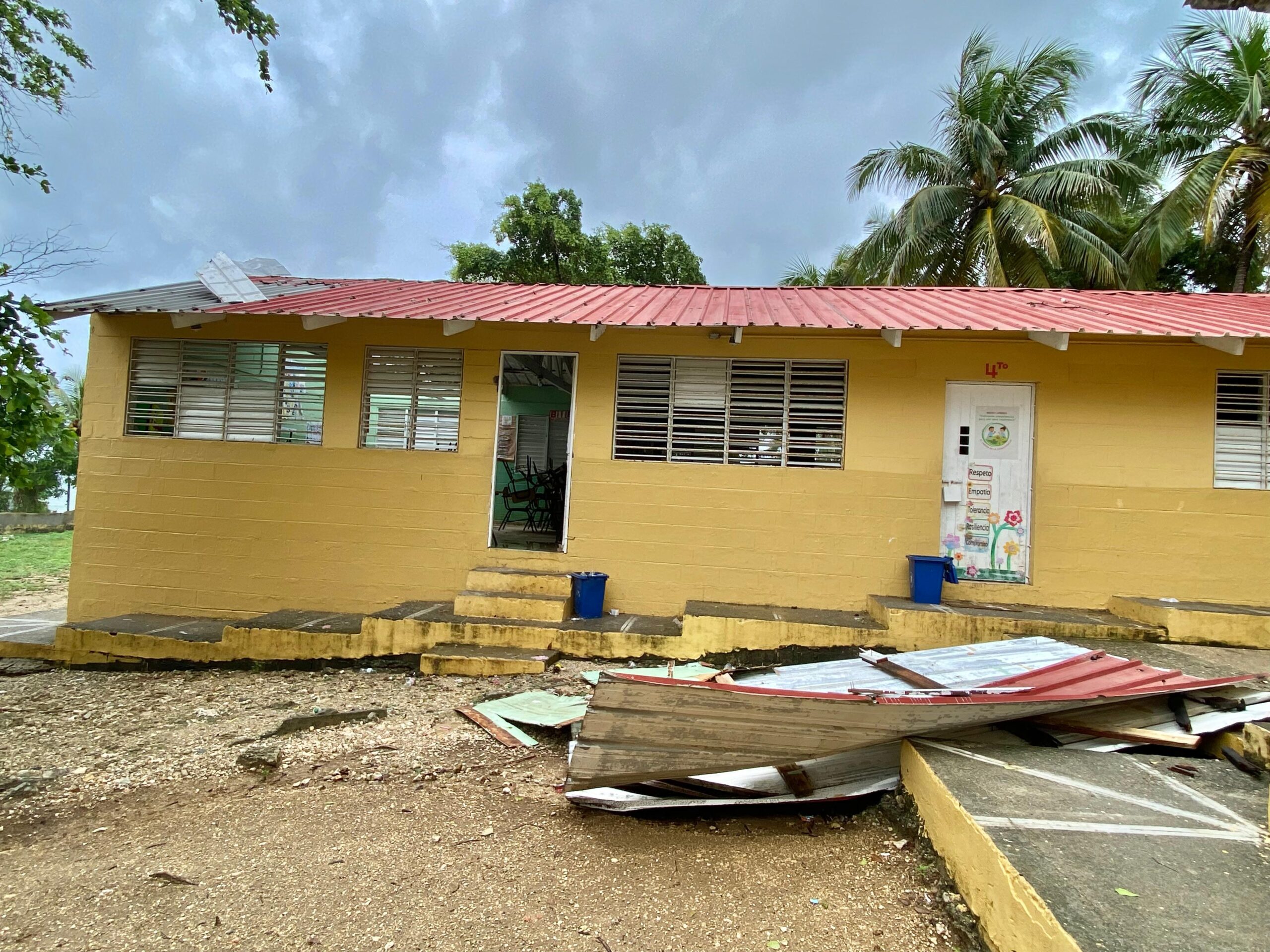 Escuela afectada Melissa.