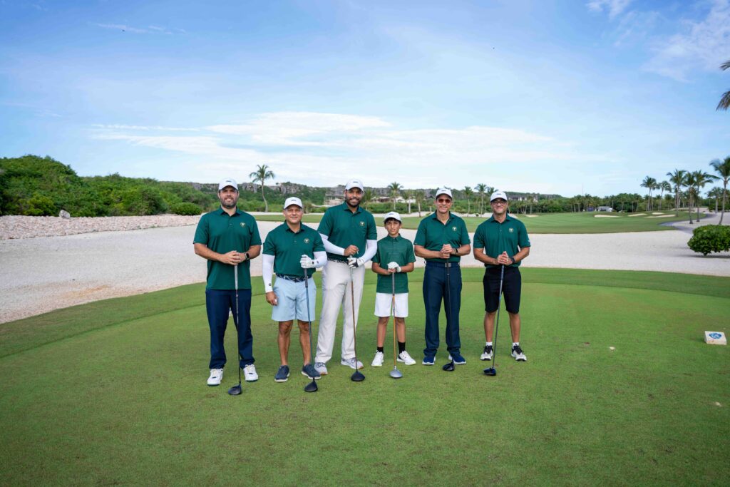 El pasado grandes ligas, Iván Rodríguez junto a Ángel González, Frank Taveras, Jorge Alejandro Subero, Jorge Subero y Aneudi Mañón.