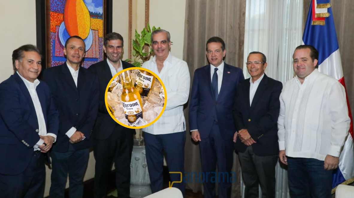 Ejecutivos de Anheuser-Busch InBev vistan al presidente Luis Abinader