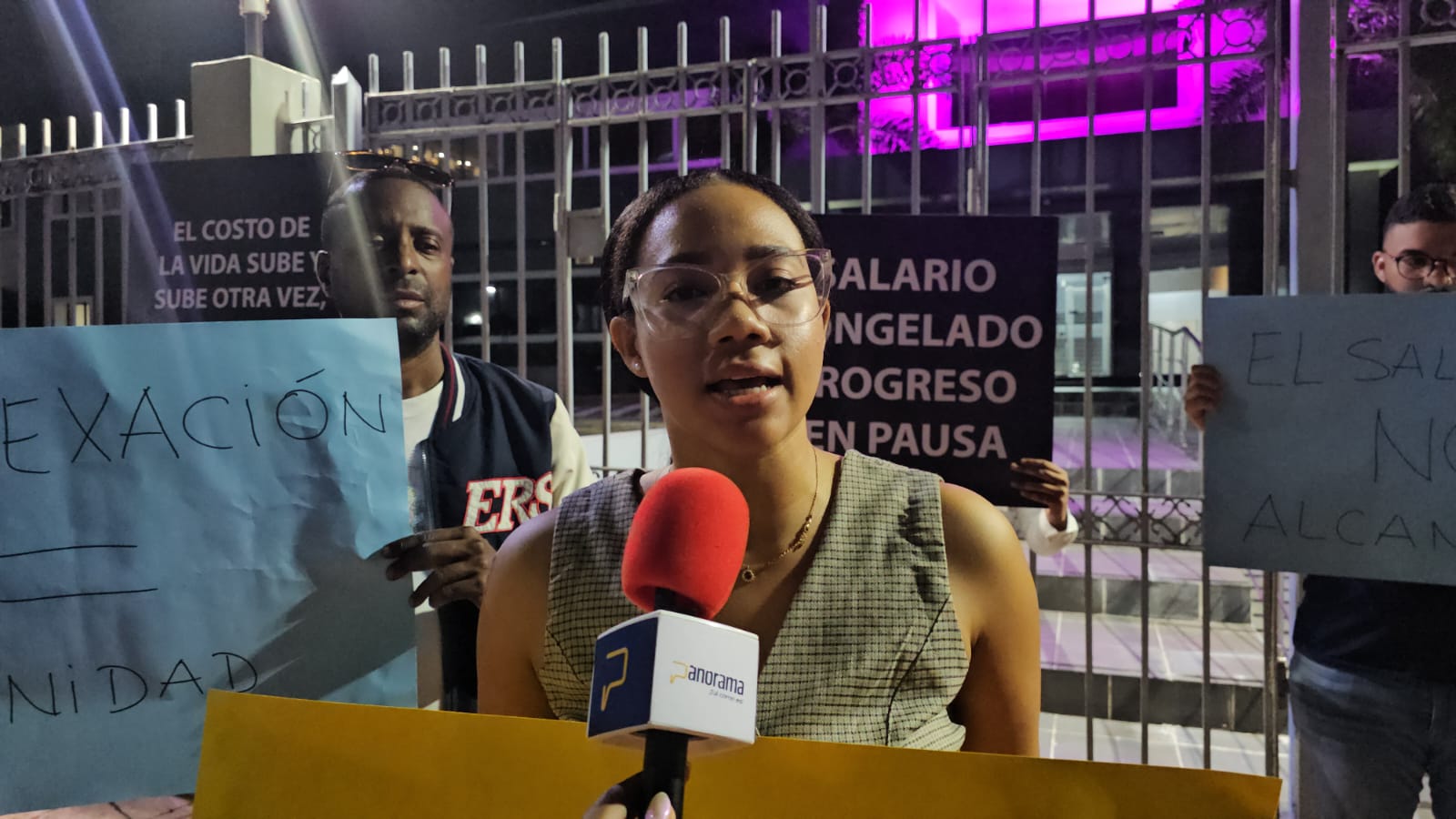 Nicol Montero, una de las participantes en la protesta / Karina Jiménez