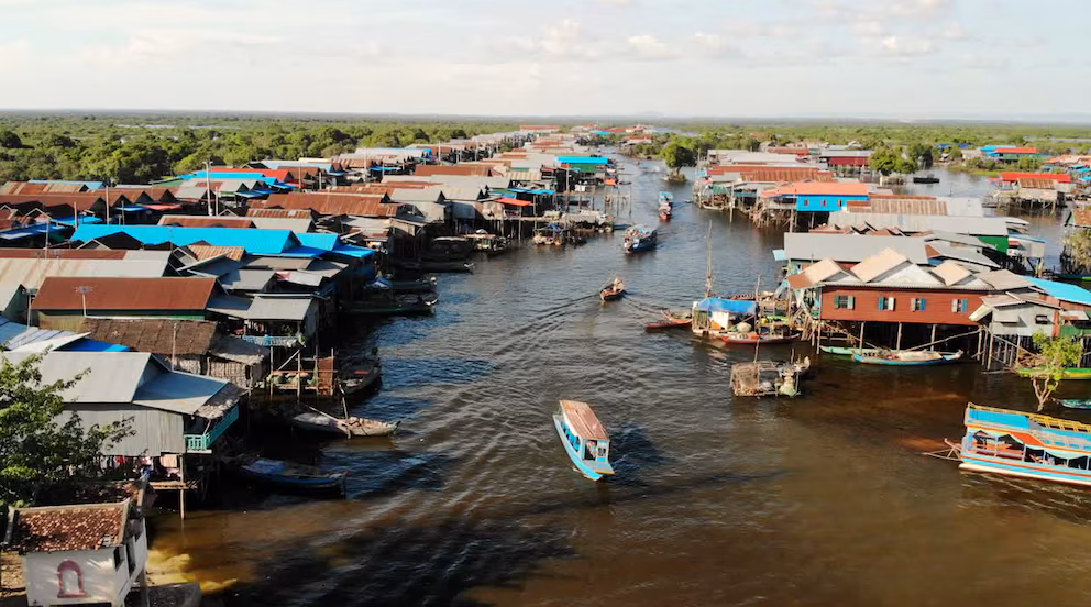 Científicos advierten sobre el impacto ambiental del deterioro acelerado del lago Tonle Sap, en Camboya