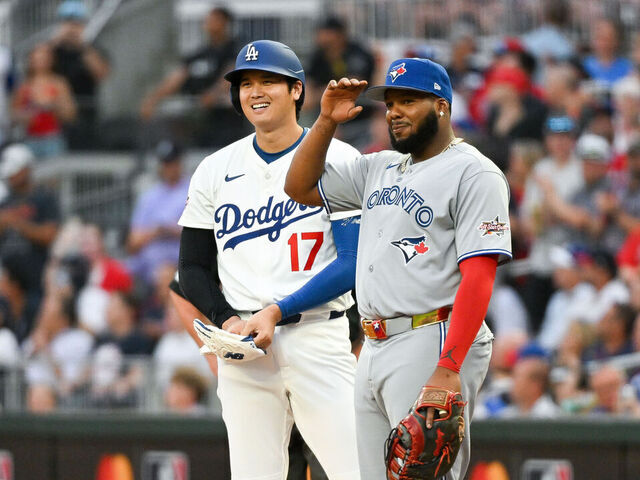 Vladimir Guerrero Jr y Shohei Ohtani.