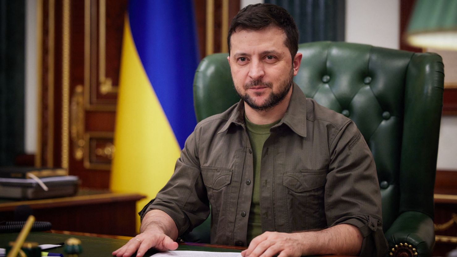 Presidente de Ucrania, Volodimir Zelensky.