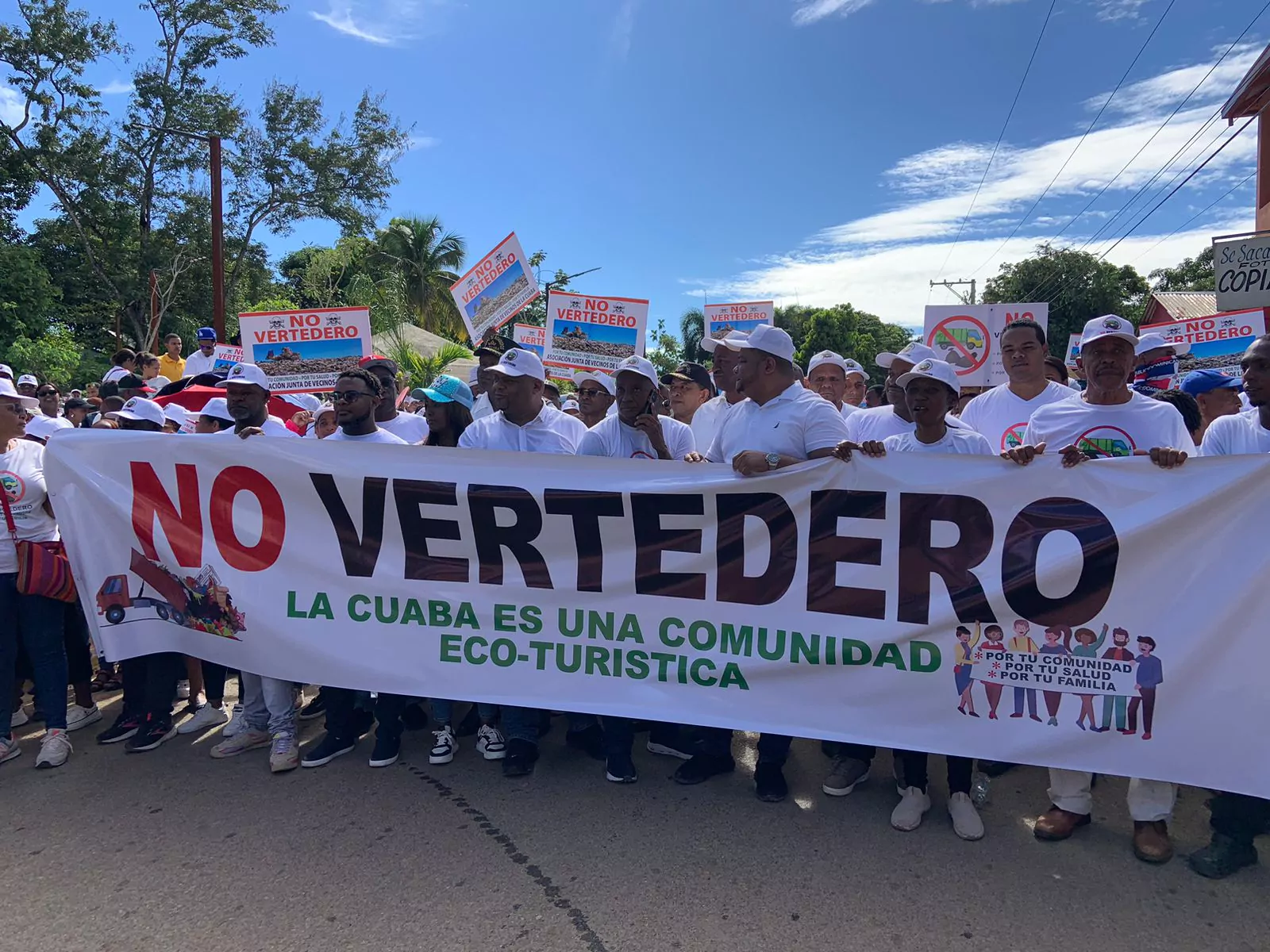 Protesta en La Cuaba / Fuente externa