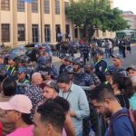 Refuerzan seguridad en Palacio de Justicia por llamado a protesta de indignados por desfalco en Senasa