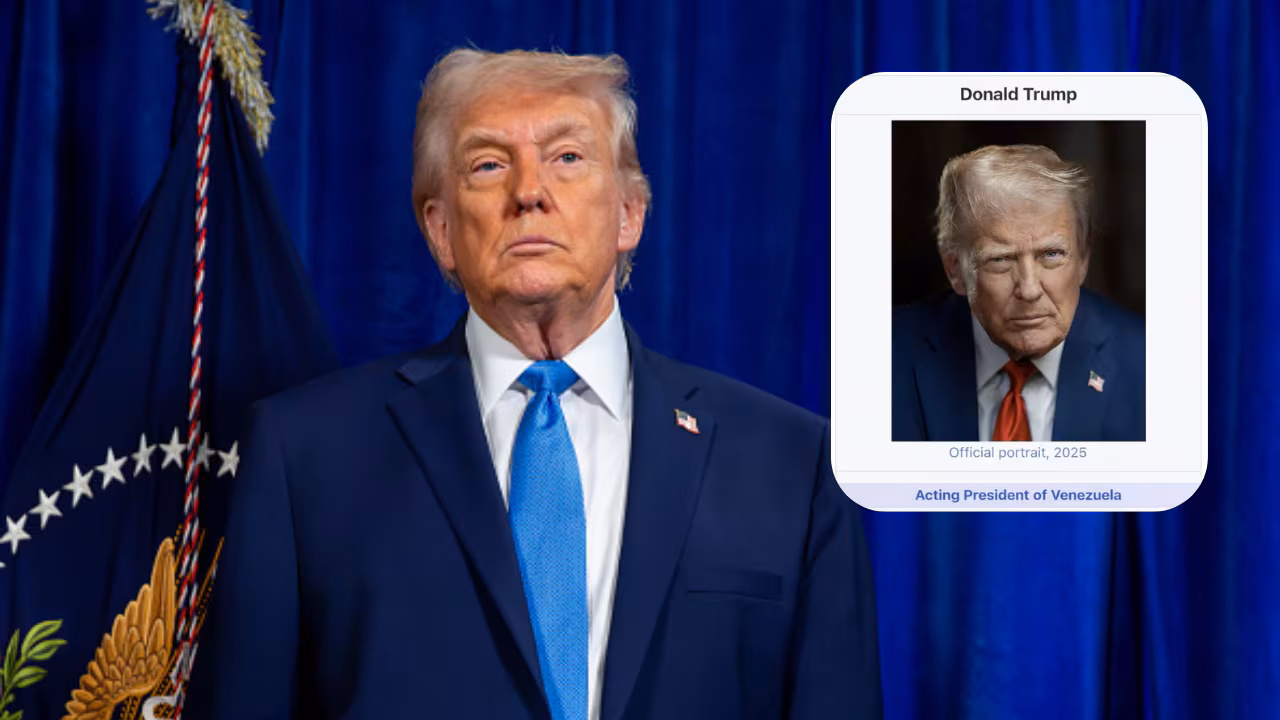 Trump enciende las redes al publicar imagen atribuyéndose la presidencia de Venezuela