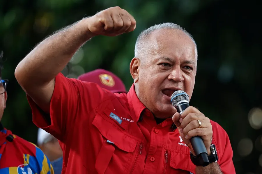 Ministro de Interior y Justicia de Venezuela, Diosdado Cabello.