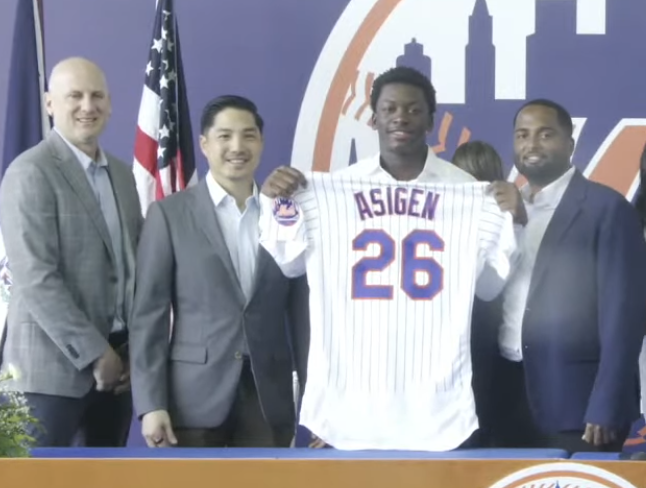 Mets presentan a Wandy Asigen, el prospecto dominicano de mayor valor entre los ya reconocidos en el draft internacional 2026.