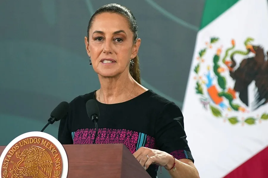 Fotografía de la presidenta de México, Claudia Sheinbaum. EFE/ David Guzmán.