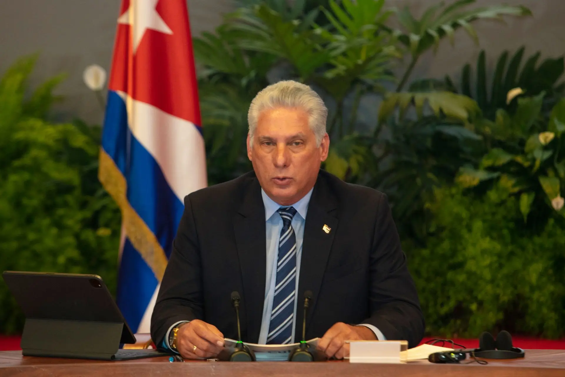 El presidente de Cuba, Miguel Díaz-Canel.